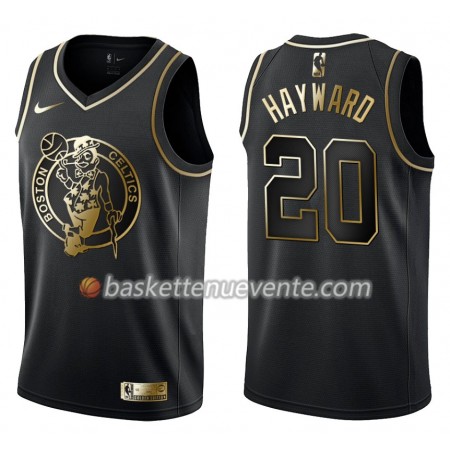 Maillot Basket Boston Celtics Gordon Hayward 20 Nike Noir Gold Edition Swingman - Homme